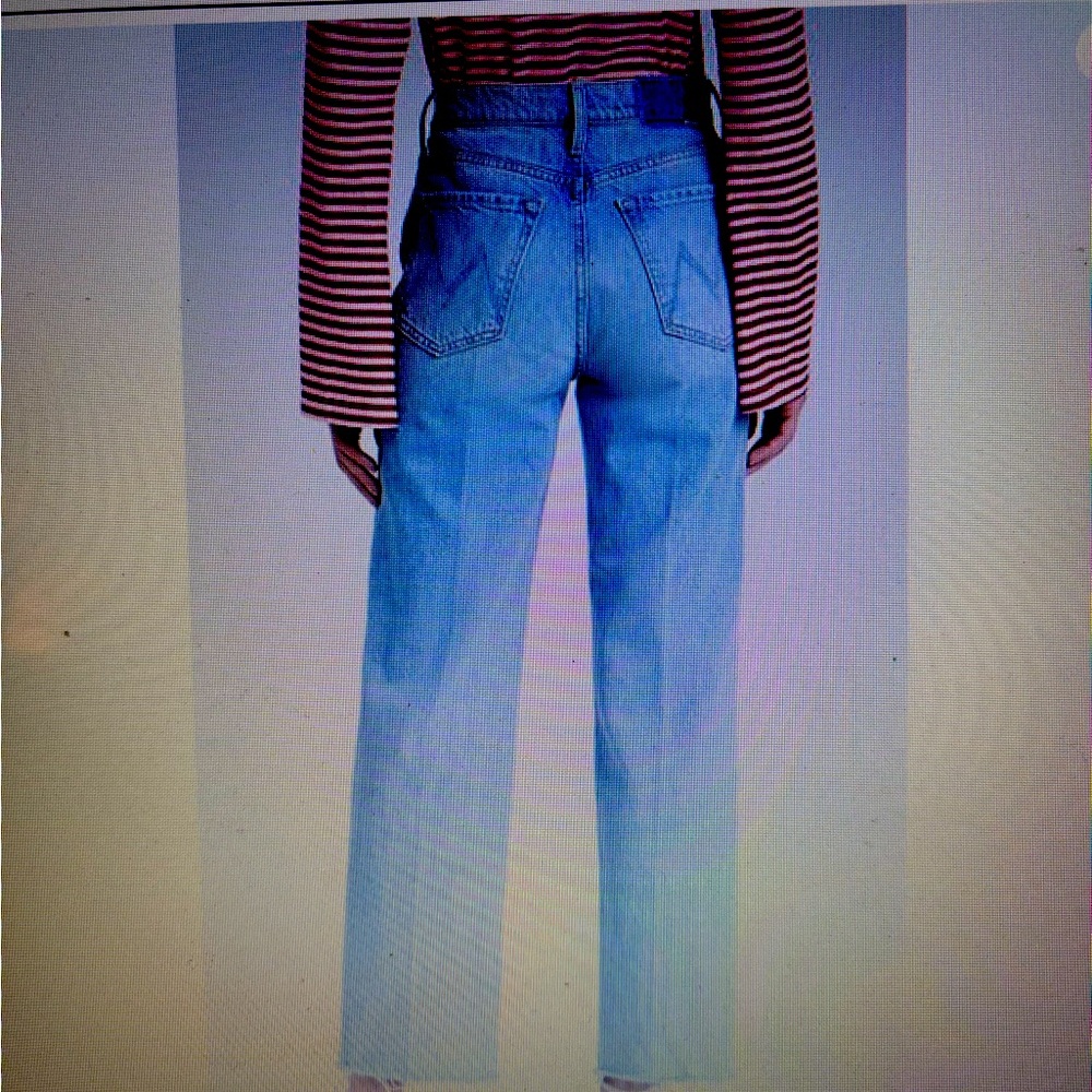 MOTHER Jeans The Rambler Zip Fray Jeans